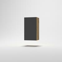 Konyhai Faliszekrény Toscana - Artisan tölgy/szürke, Modern, faalapú anyag (45/72/33cm)