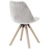 STOL LILLY 2 -BASED- - beige/naturfärgad, Modern, trä/textil (49/85/57cm) - Based