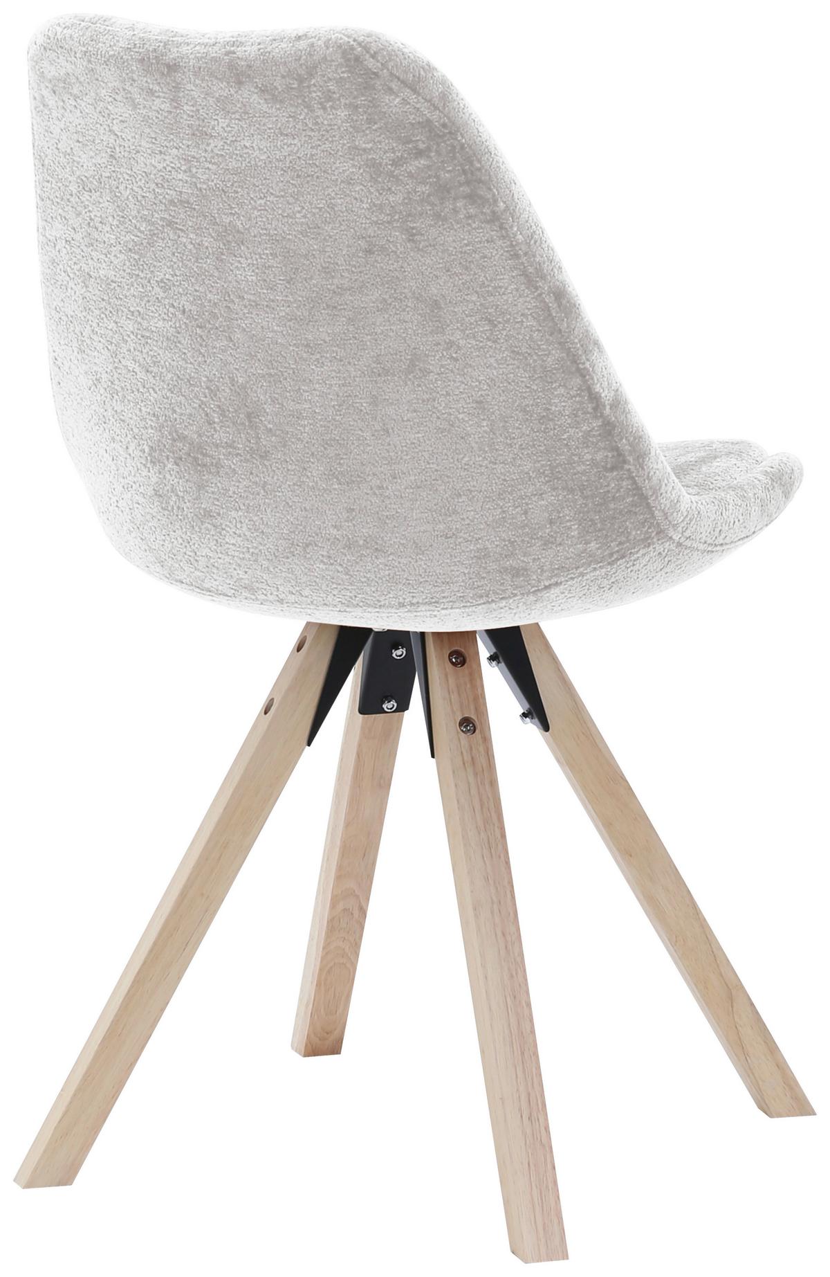Scaun LILLY 2 - bej/culoare natur, Modern, lemn/textil (49/85/57cm) - Mömax