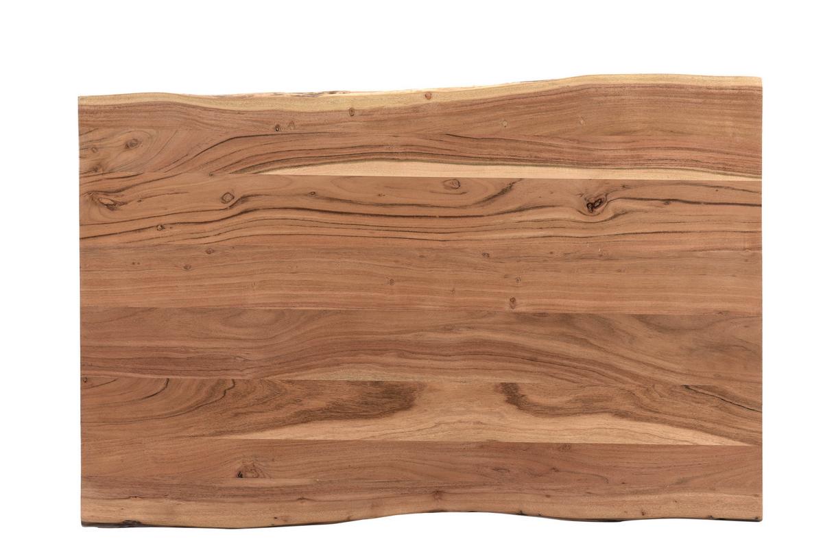 STÓŁ BAROWY SPEEDY - kolor akacjowy/czarny, Design, metal/drewno (120/80/105cm) - Linea Natura