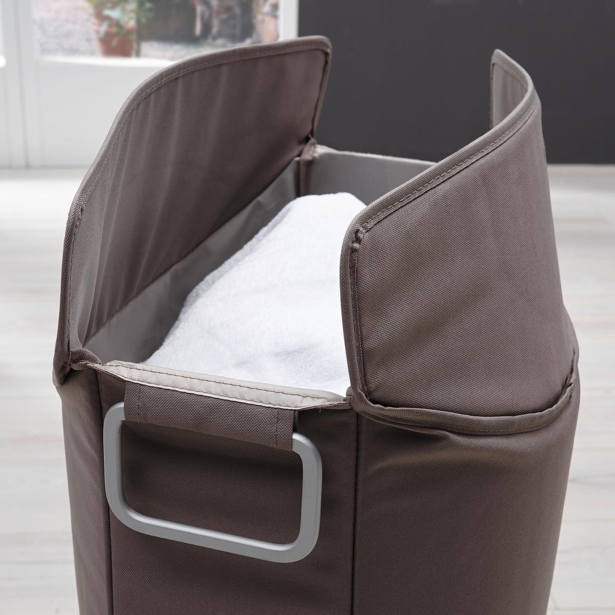 KOSZ NA BIELIZNĘ 65382 - kolor piaskowy, Basics, metal/tkanina (45/67/28cm) - Blomus