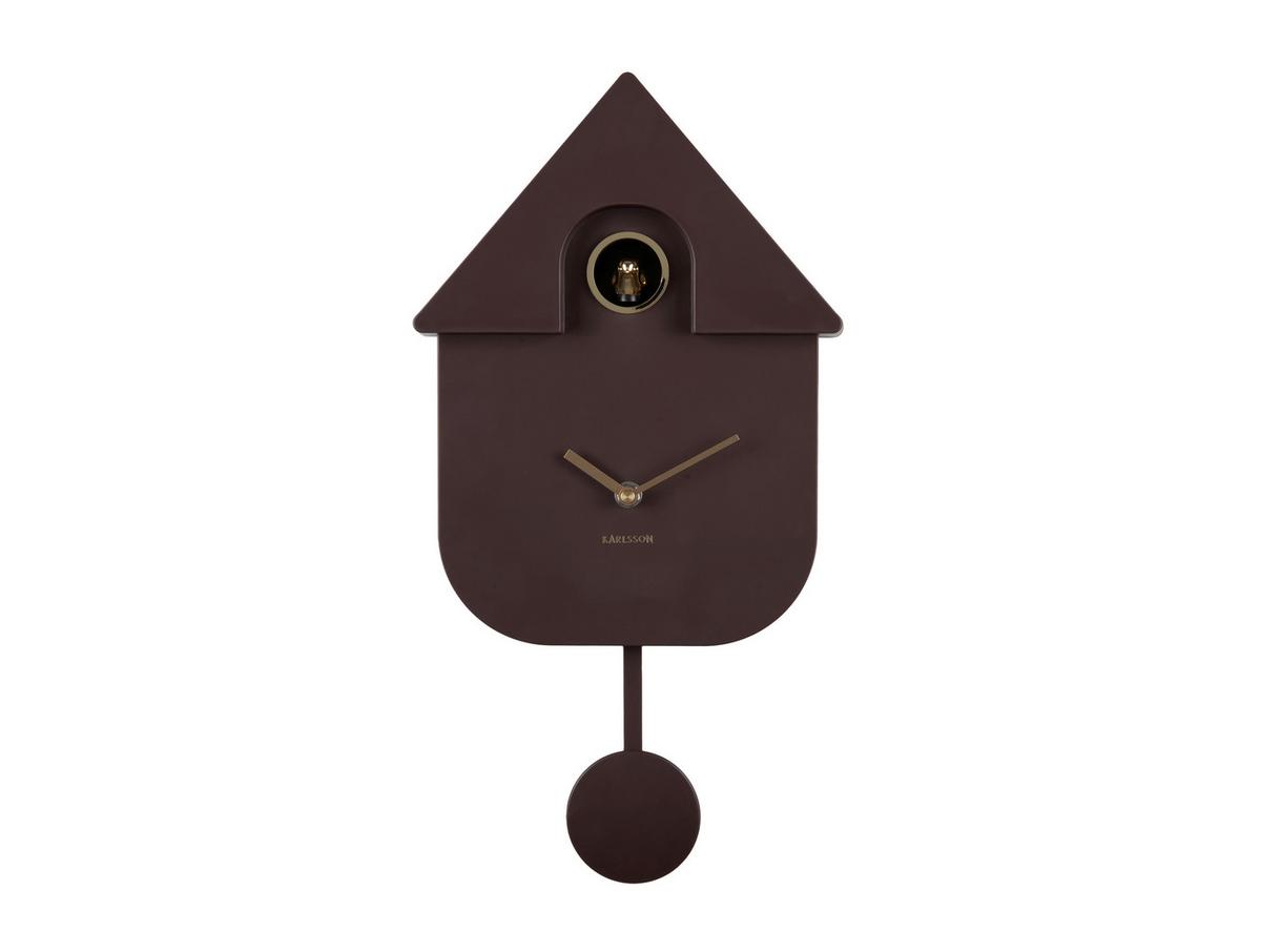 ZEGAR ŚCIENNY MODERN CUCKOO ORO - cappuccino, Basics, tworzywo sztuczne (41/21.5cm) - Karlsson