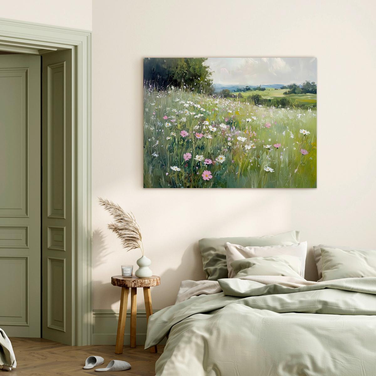 Leinwandbild CA Multicolor - Multicolor, Basics, Holz/Textil (85/113cm)