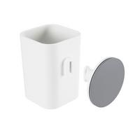 Zahnbürstenhalter Easy in Weiss - Weiss, Modern, Kunststoff (10,1/11,1/7,2cm) - Premium Living