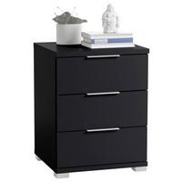 Noćni Ormarić B: 46 Cm Schwarz - srebrne boje, Basics (46/61cm) - MID.YOU