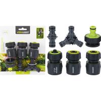 Tömlőcsatlakozó-készlet Progarden - szürke/zöld, műanyag