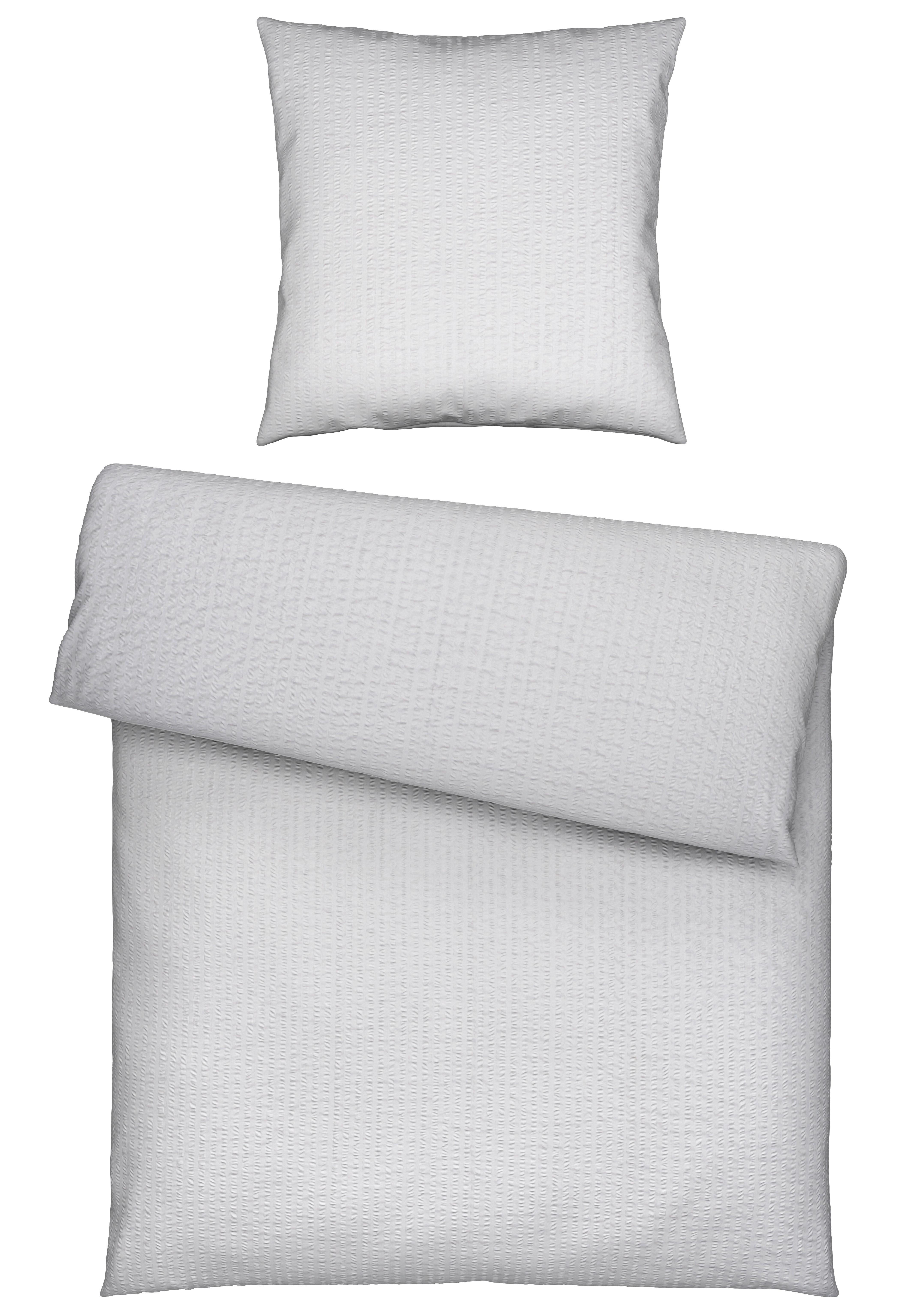 Bettwäsche Gisela Hellgrau ca. 135x200cm - Hellgrau, Textil (135/200cm) - Modern Living