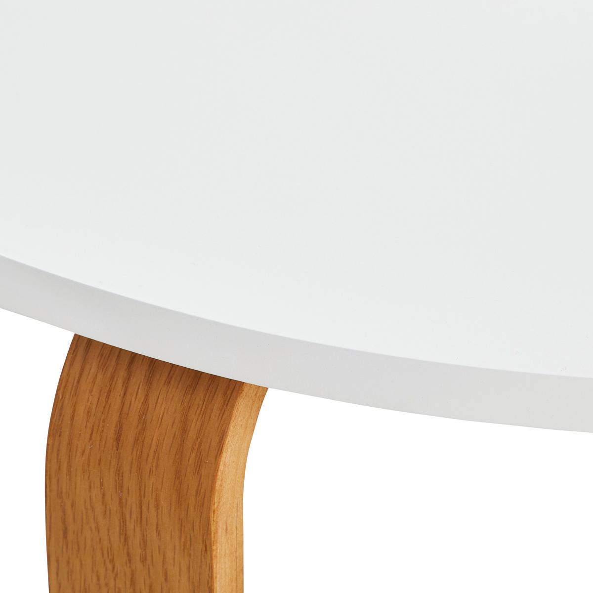 STOLIK KAWOWY TYREN001 - kolor dębowy/biały, Design, materiał drewnopochodny/drewno (80/80/40cm)