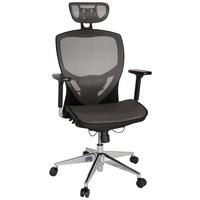 Pisarniški Stol Venus One, Srebrno-Siva, Črna - srebrne barve/temno siva, Basics, kovina/umetna masa (61/148/48cm) - MID.YOU