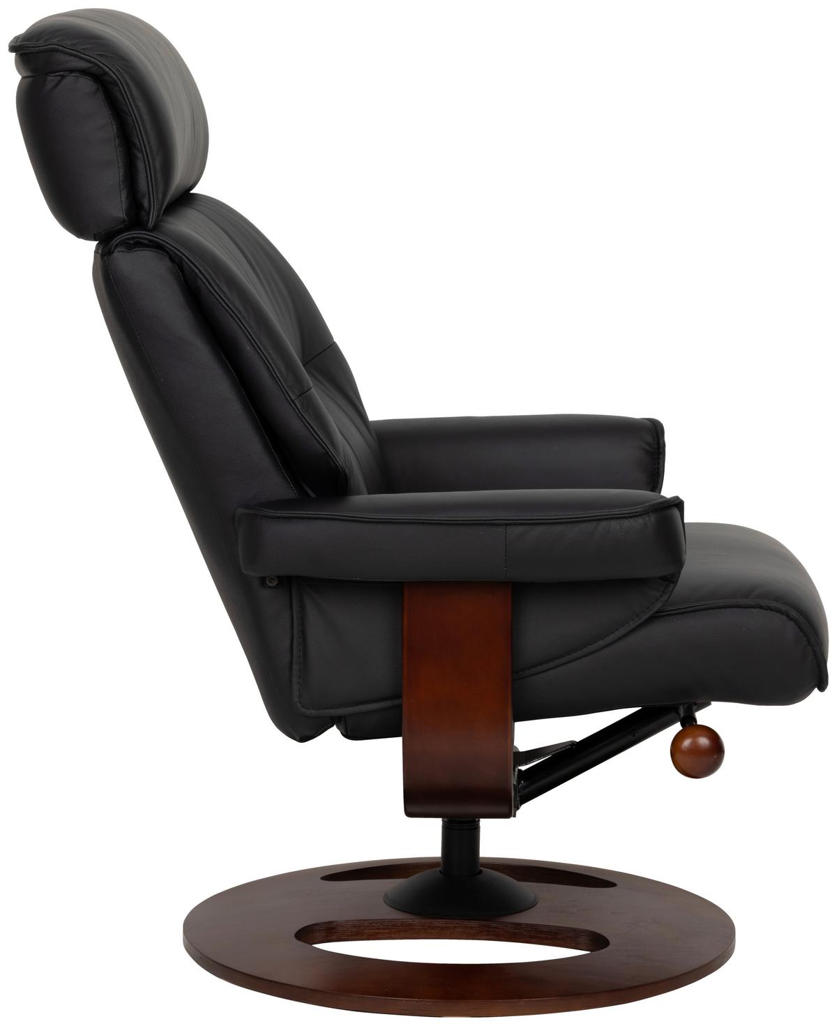 Počivalnik Calm, Črna - črna/barva oreha, Basics, kovina/tekstil (76/106/90cm) - Livetastic