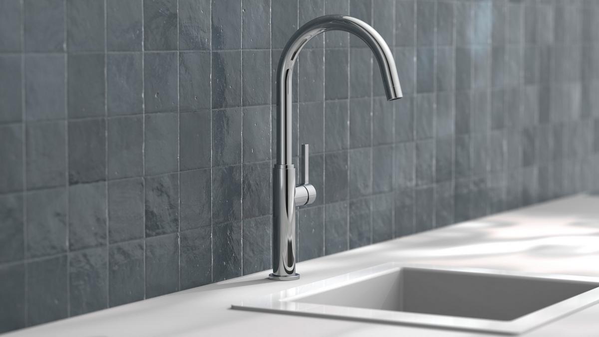 Küchenarmatur Sistant Glasglow in Chrom - Chromfarben, Basics, Metall (41cm) - Sistant