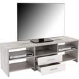 Masă Pentru Televizor Tico - alb/gri, Modern, lemn (150/45/40cm) Masă Pentru Televizor Tico - alb/gri, Modern, lemn (150/45/40cm)