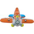 Schwimmhilfe Ride On Plane - Orange/Weiß, MODERN, Kunststoff (119/119cm) - INTEX
