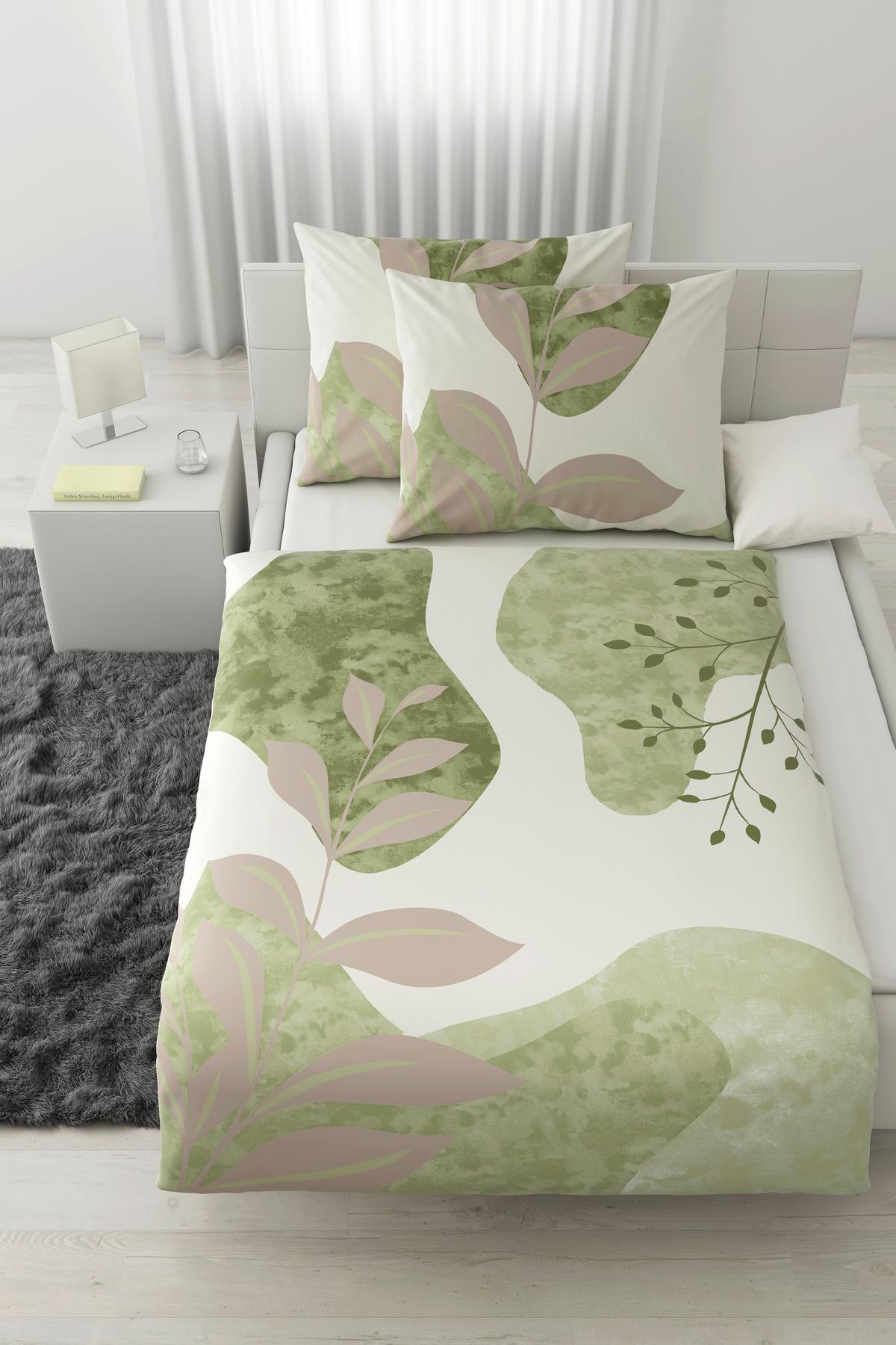 Lenjerie de pat Ice Burg cca. 200x220/2x50x70 cm - verde, textil (200/220cm) - Modern Living