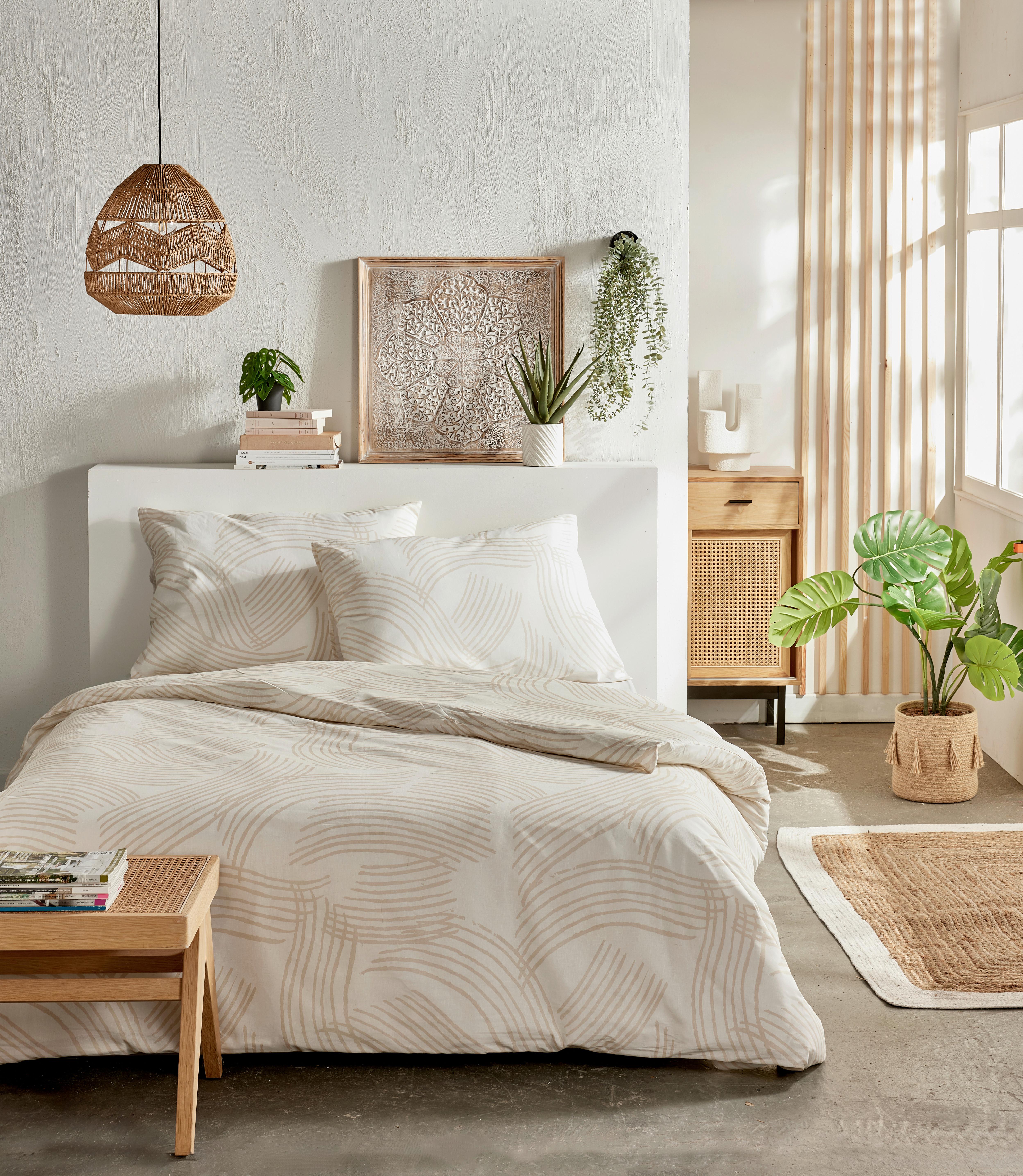 Lenjerie de pat Ranforce cca. 200x220/2x50x70 cm - alb, Modern, textil (200/220cm)