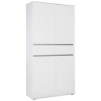 Mehrzweckschrank in Weiß - Weiß, MODERN, Holzwerkstoff (100/200/37cm) - Mömax