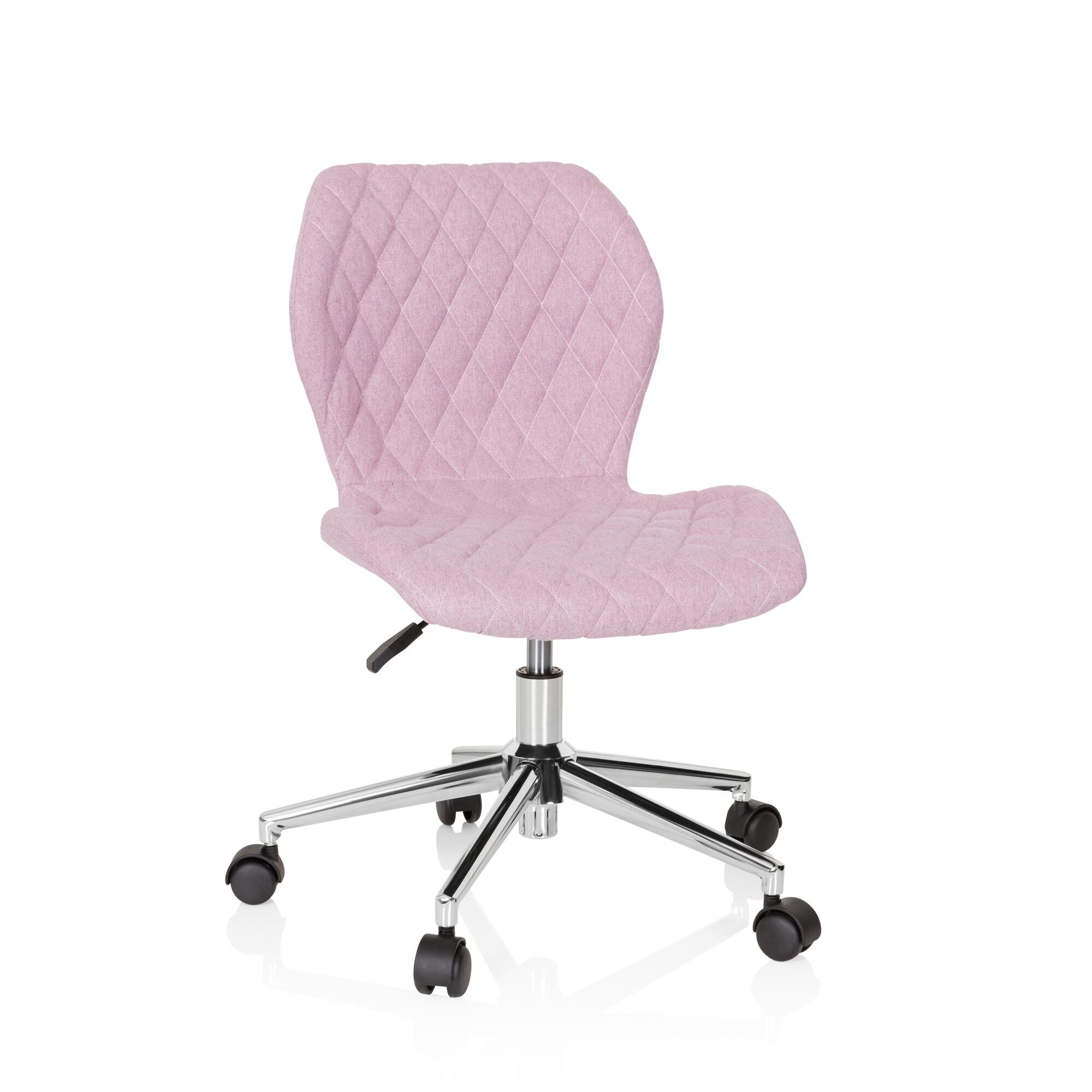 Jugenddrehstuhl Joy II ca. 47x73-83x43 cm Rosa - Rosa, Basics, Kunststoff/Textil (47/73-83/43cm) - MID.YOU