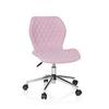 Jugenddrehstuhl Joy II ca. 47x73-83x43 cm Rosa - Rosa, Basics, Kunststoff/Textil (47/73-83/43cm) - MID.YOU