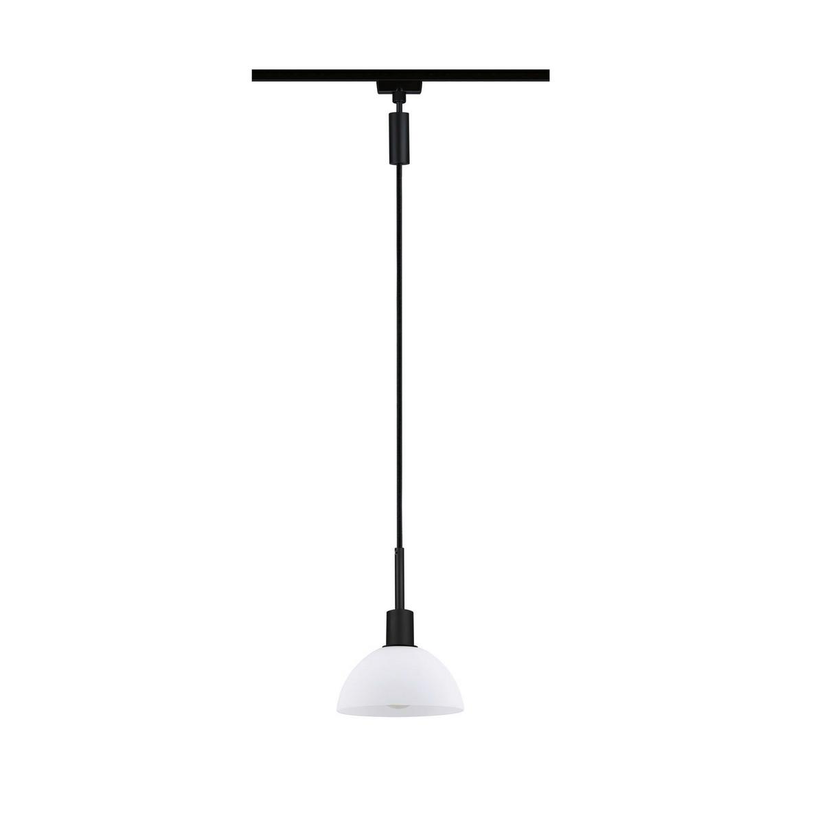 Schienensystem-Hängeleuchte Pendulum Sarrasani max. 20Watt - Opal, Design, Glas/Metall (14/140cm) - Paulmann