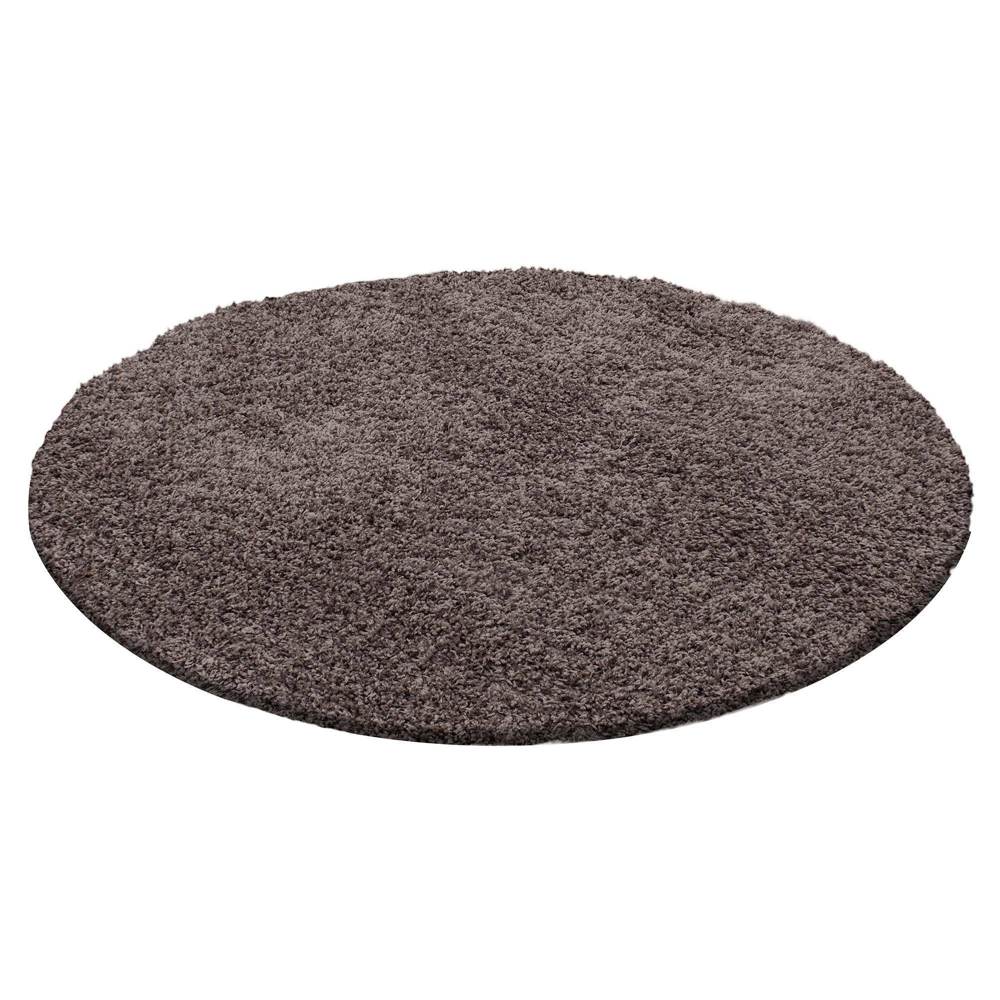 Preproga Z Visokim Florom Life, Rjavosiva, 80cm - rjavosiva, Konvencionalno, tekstil (80cm) - Novel