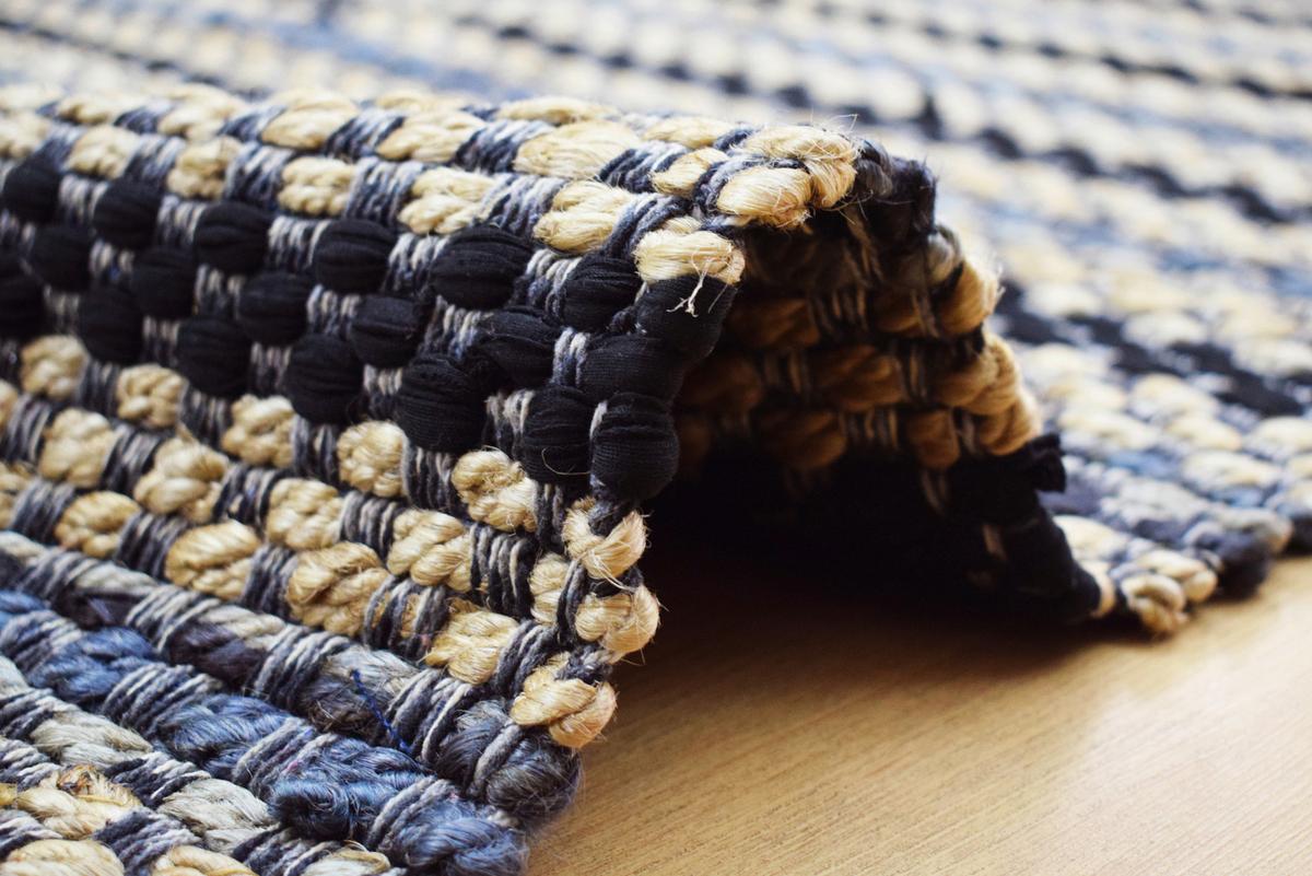 JUTETEPPICH SIENNA 210 MULTI/GRAU 160X230 - Multicolor/Grau, Basics, Textil (160/230cm) - Kayoom