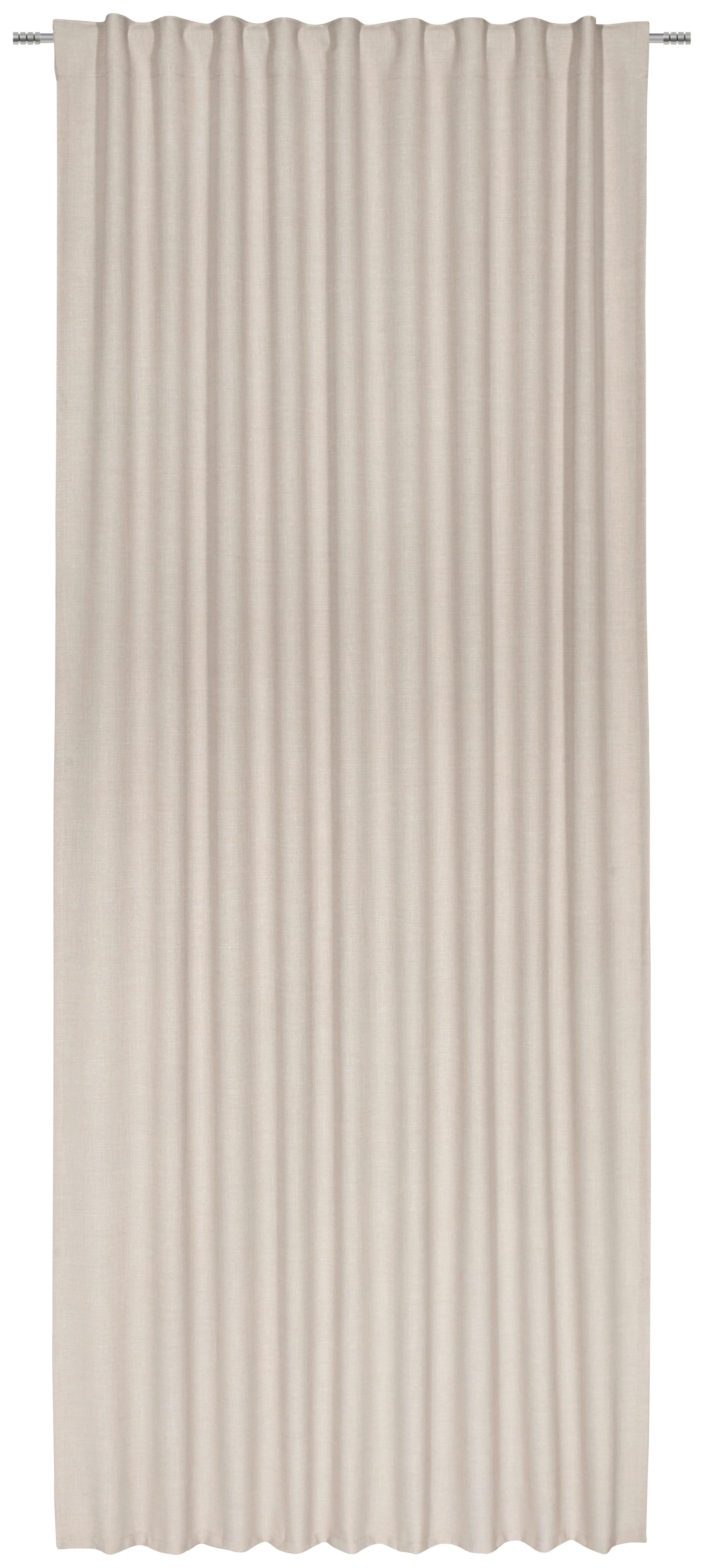 Fertigvorhang Leo Sand 135x255cm - Sandfarben, Textil (135/255cm) - Premium Living