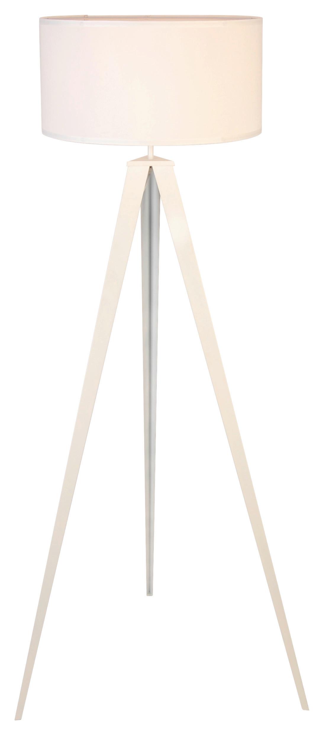 LAMPA STOJĄCA SAPHIRE - biały, Trend, tworzywo sztuczne/metal (45/153cm) - Novel