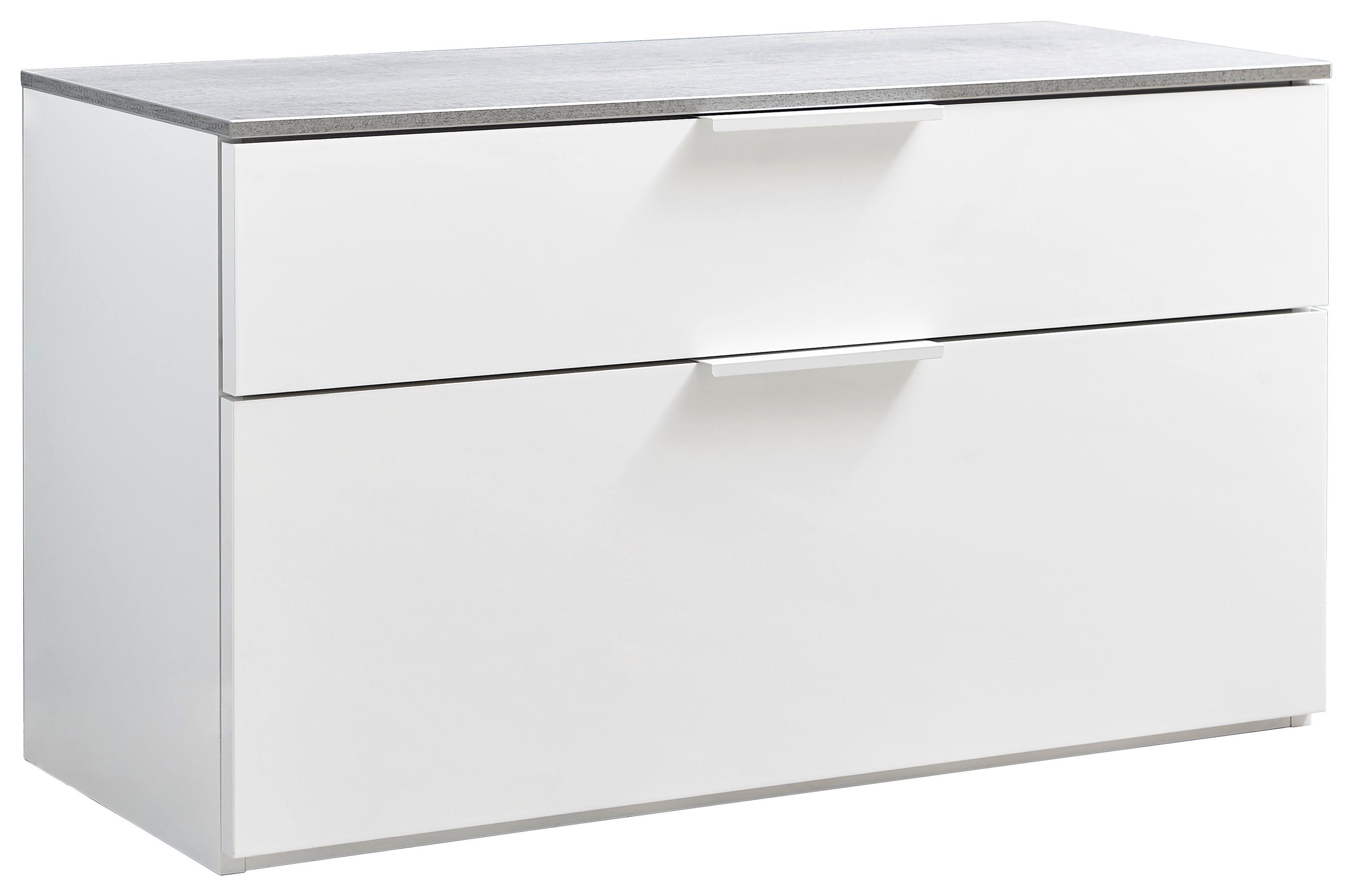 SIEDZISKO DO PRZEDPOKOJU GALAVERNA - biały/szary, Design, materiał drewnopochodny (90/50/35cm) - Carryhome