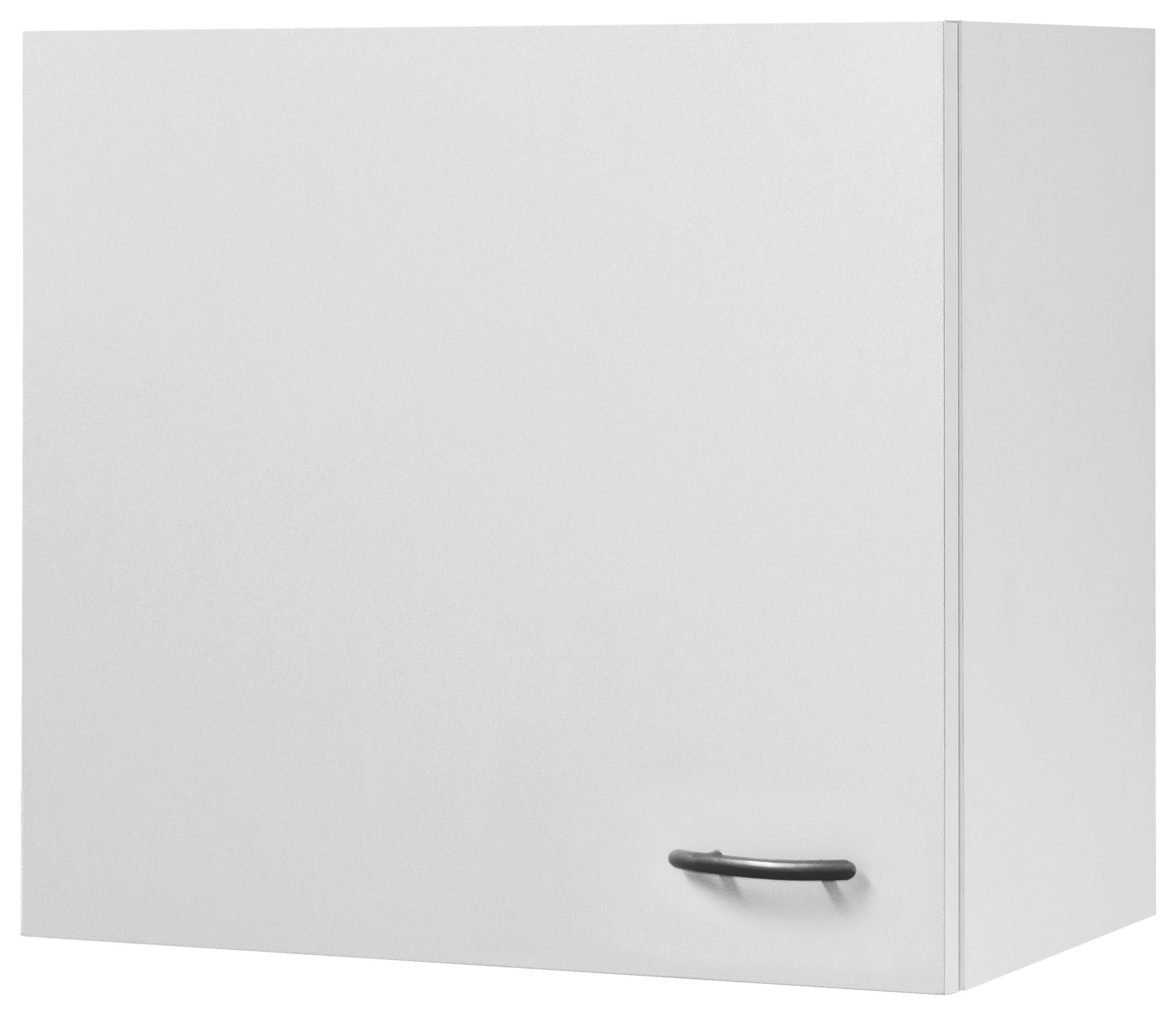 Küchenoberschrank "Wito" , Weiß - Edelstahlfarben/Weiß, Holzwerkstoff/Kunststoff (60/54,8/32cm) - FlexWell