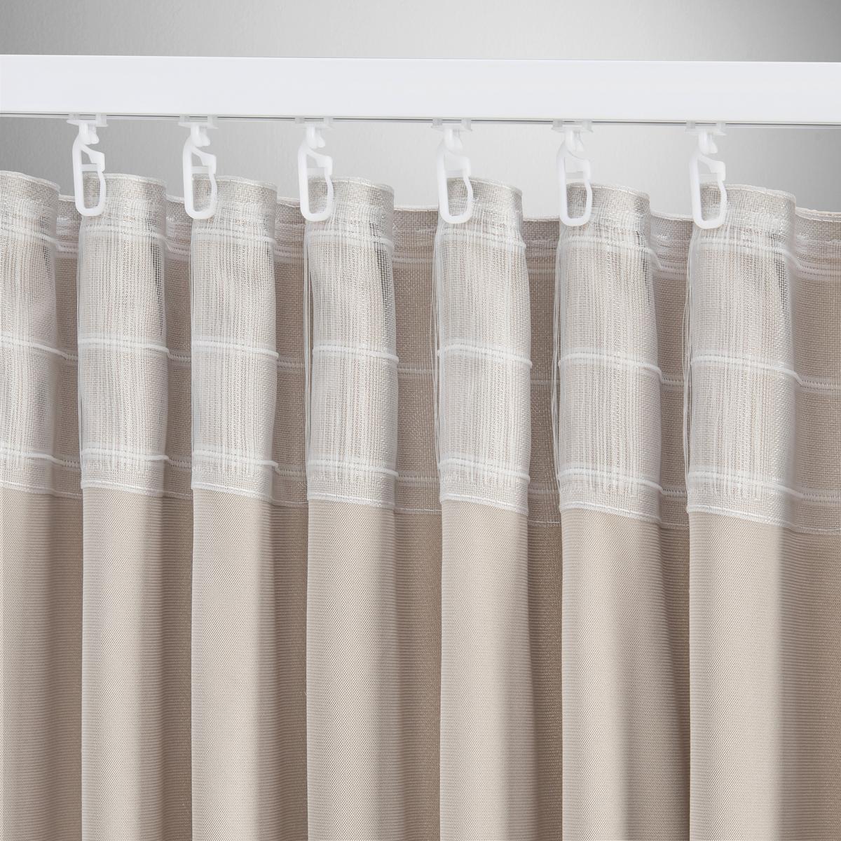 Fertigvorhang Bianca Hellgrau ca. 140x245cm - Hellgrau, KONVENTIONELL, Textil (140/245cm) - Modern Living