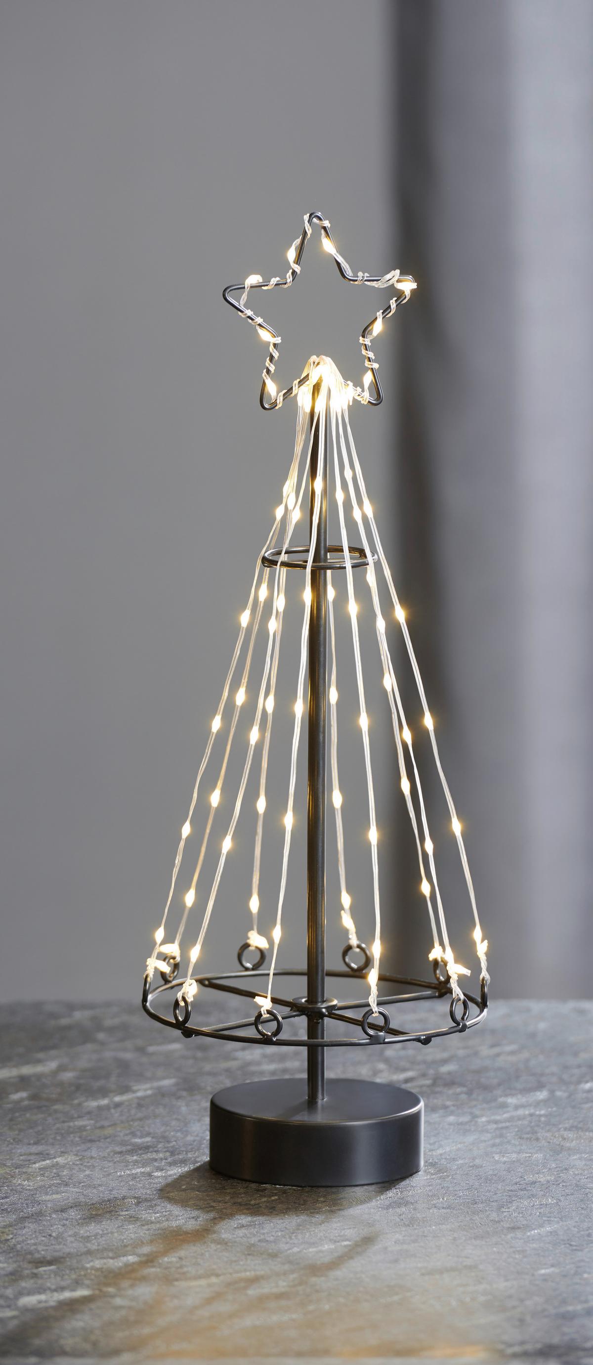 LED-Dekoleuchte Jope in Schwarz - Modern, Kunststoff/Metall (45cm) - Premium Living