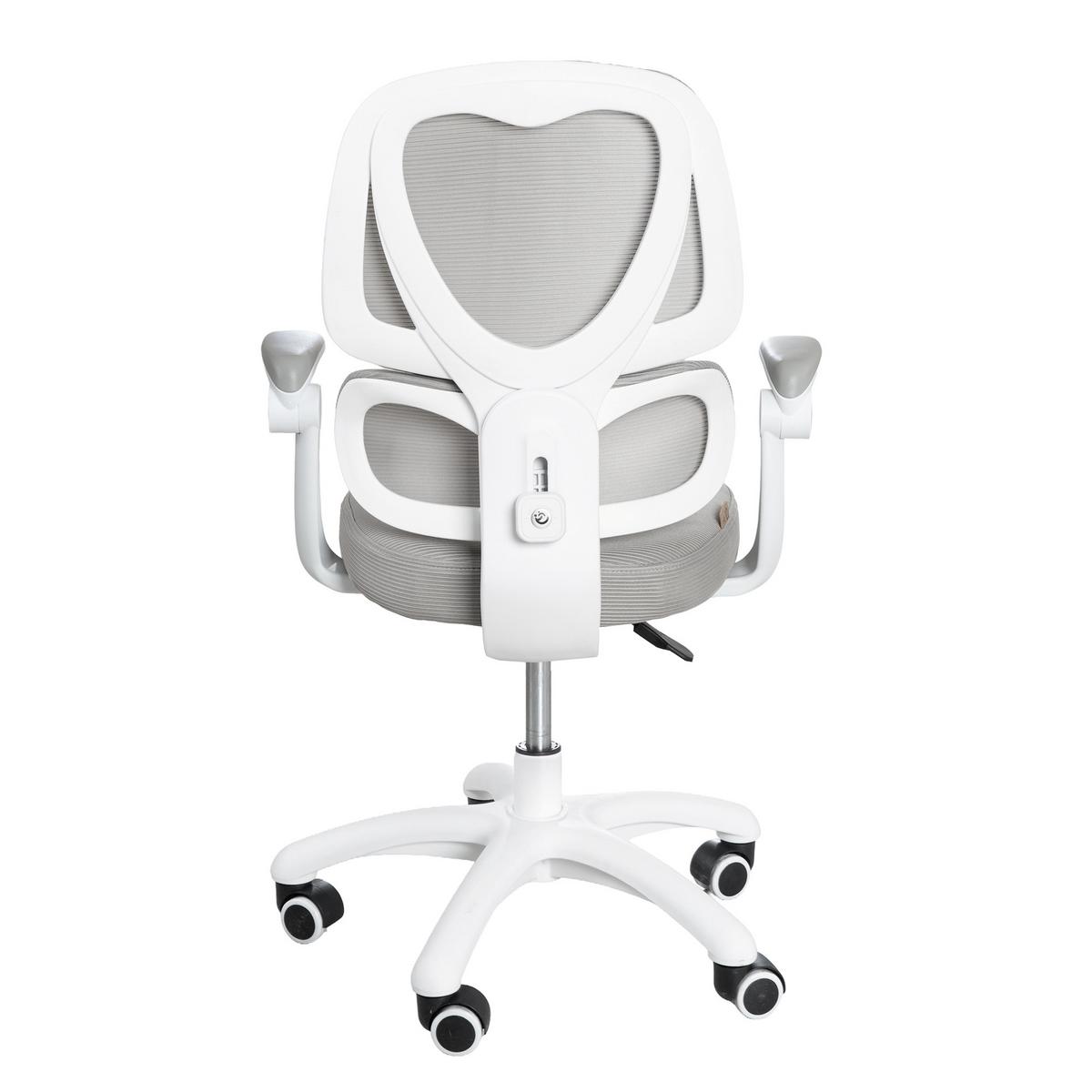Ifjúsági Forgószék Smart Grow - fehér/szürke, Modern (55/89-104/45cm) - Roba