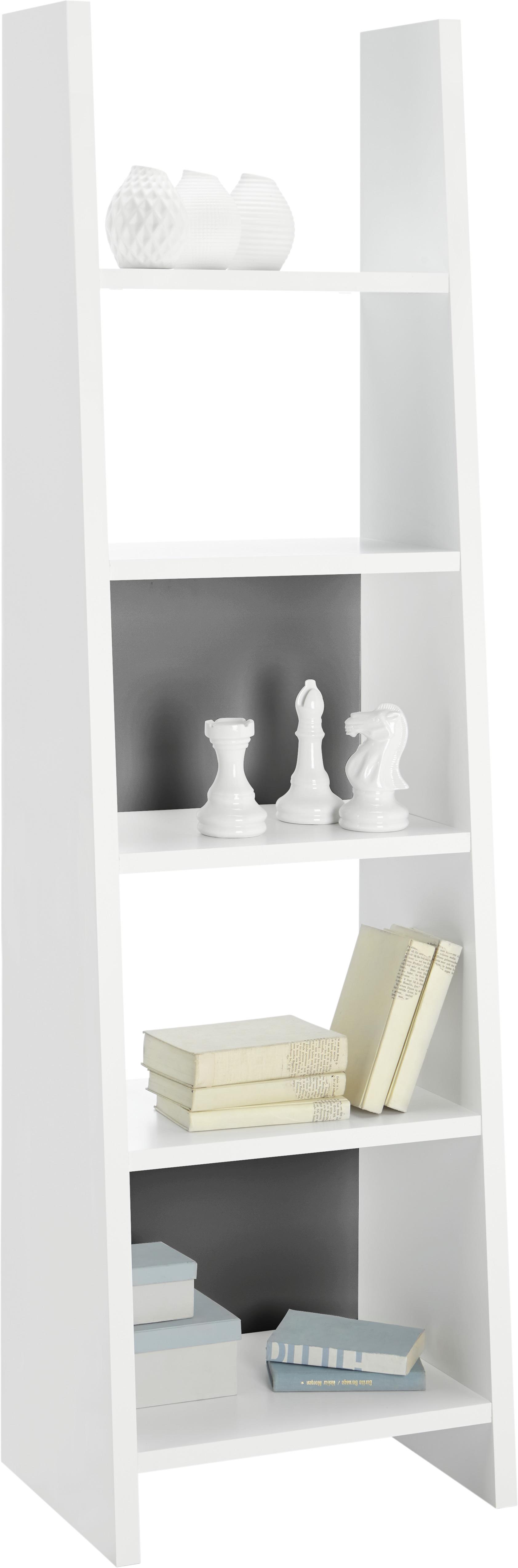 Regal in Weiß/Anthrazit - Anthrazit/Weiß, MODERN, Holzwerkstoff (54/186/38cm) - Mömax