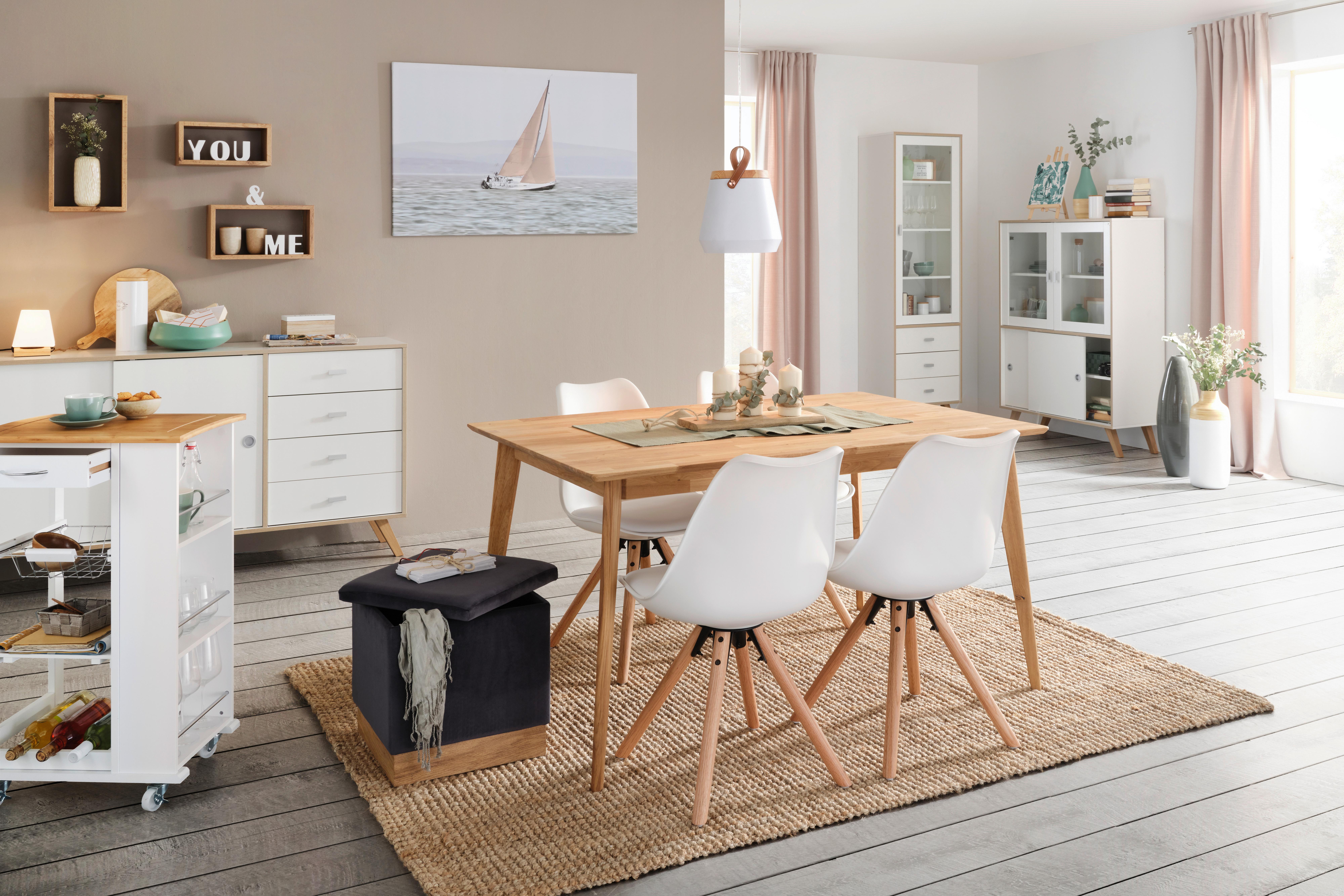 VÄGGHYLLPLAN SET TRITTICO -SB- - ekfärgad, Modern, trämaterial (45-40-35/27-22-17/16cm) - Mömax