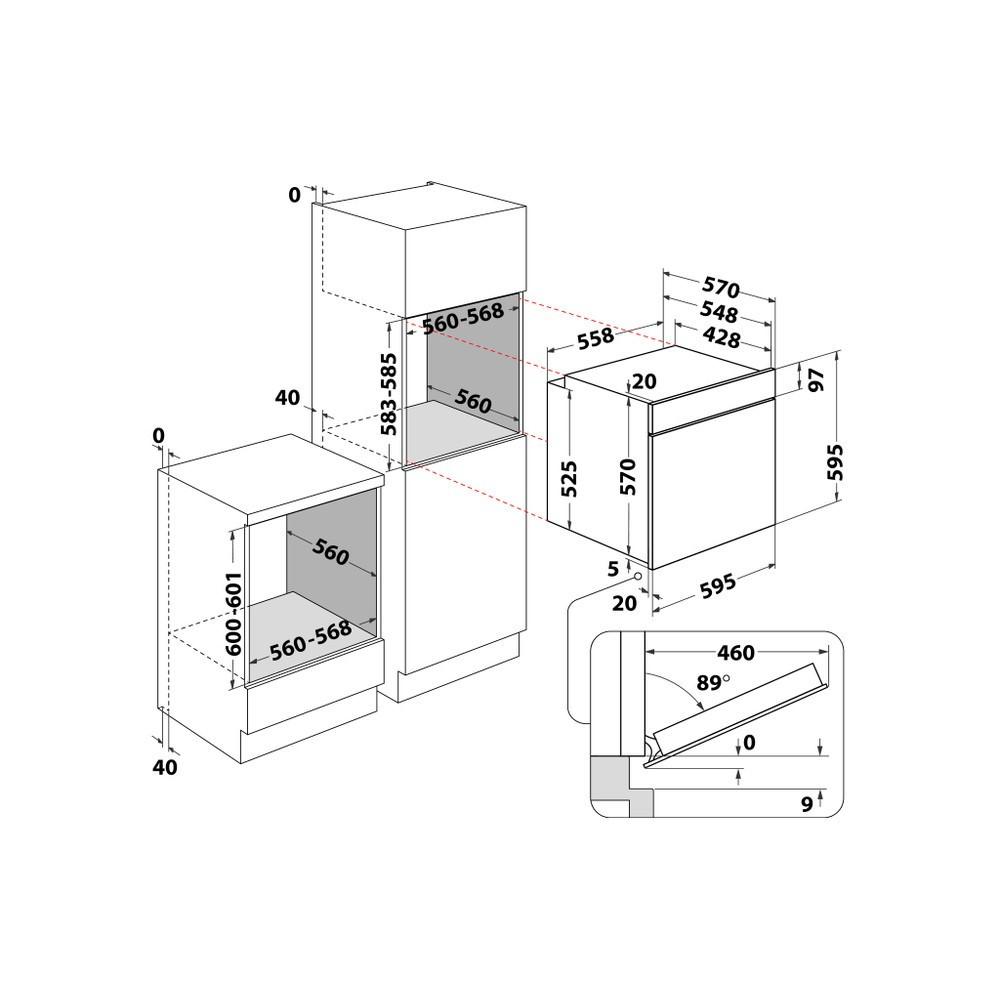 Beépíthető Sütő Omsr58cu1sx - Modern (59,5/59,5/55,1cm) - Whirlpool