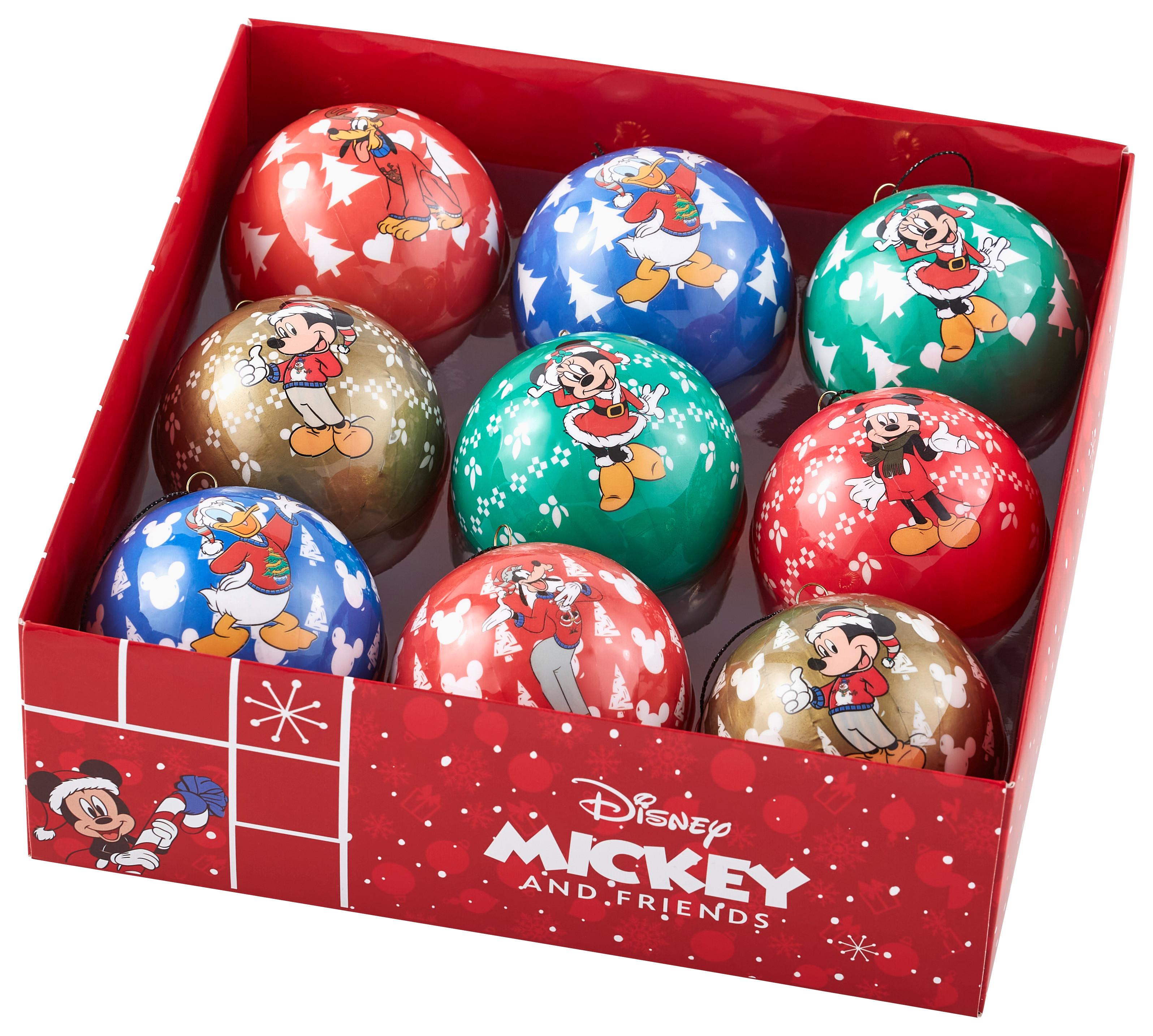 ZESTAW BOMBEK CHOINKOWYCH DN90970 - zielony/czerwony, Trend, tworzywo sztuczne (7.5/7.5/7.5cm) - Disney