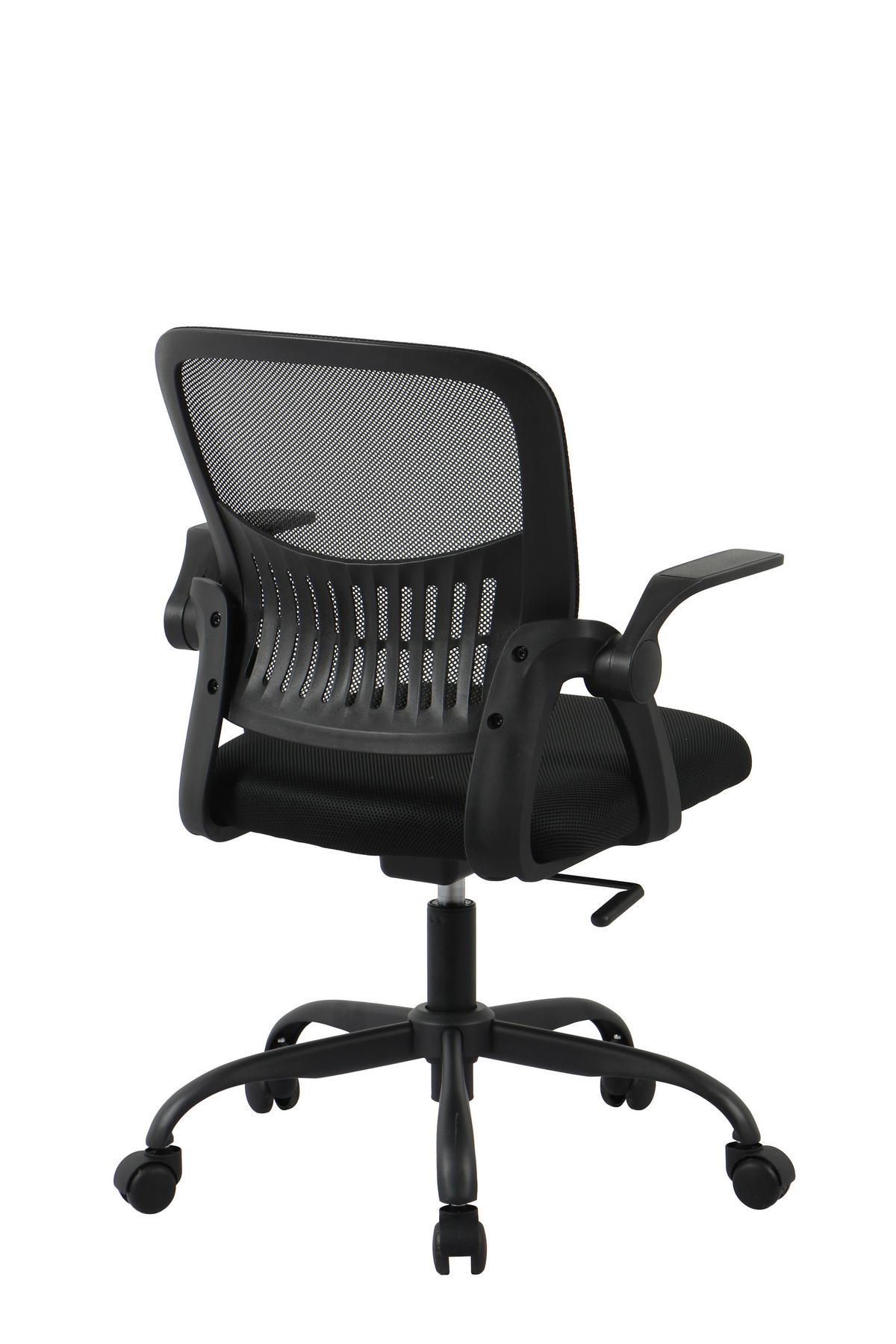 DREHSTUHL SASKIA - Schwarz, Modern, Kunststoff/Textil (57/86,5/96/62,5cm) - Based