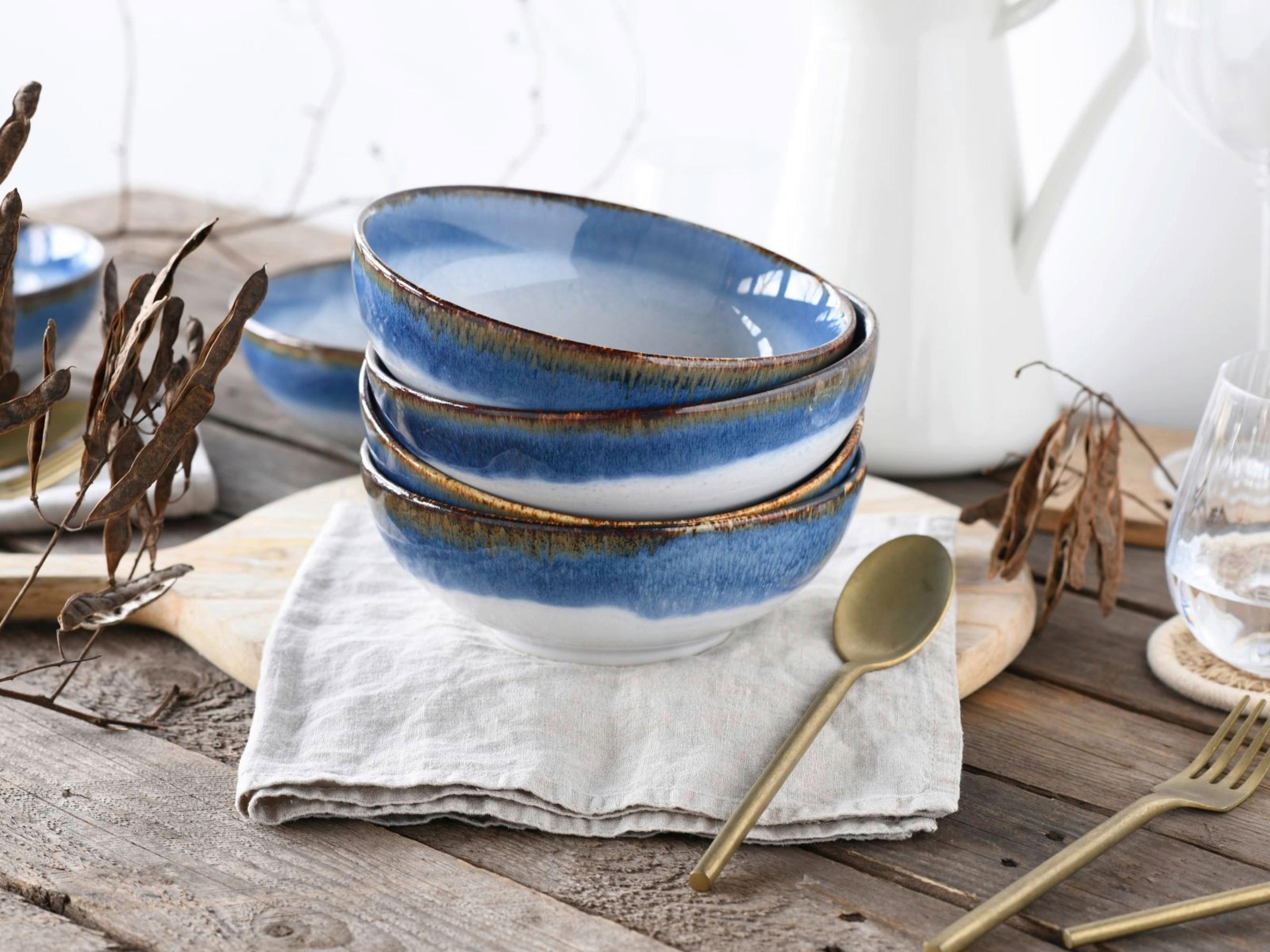 Müslischale Cascade Blau - Blau, Modern, Keramik (16,5/6cm) - Creatable