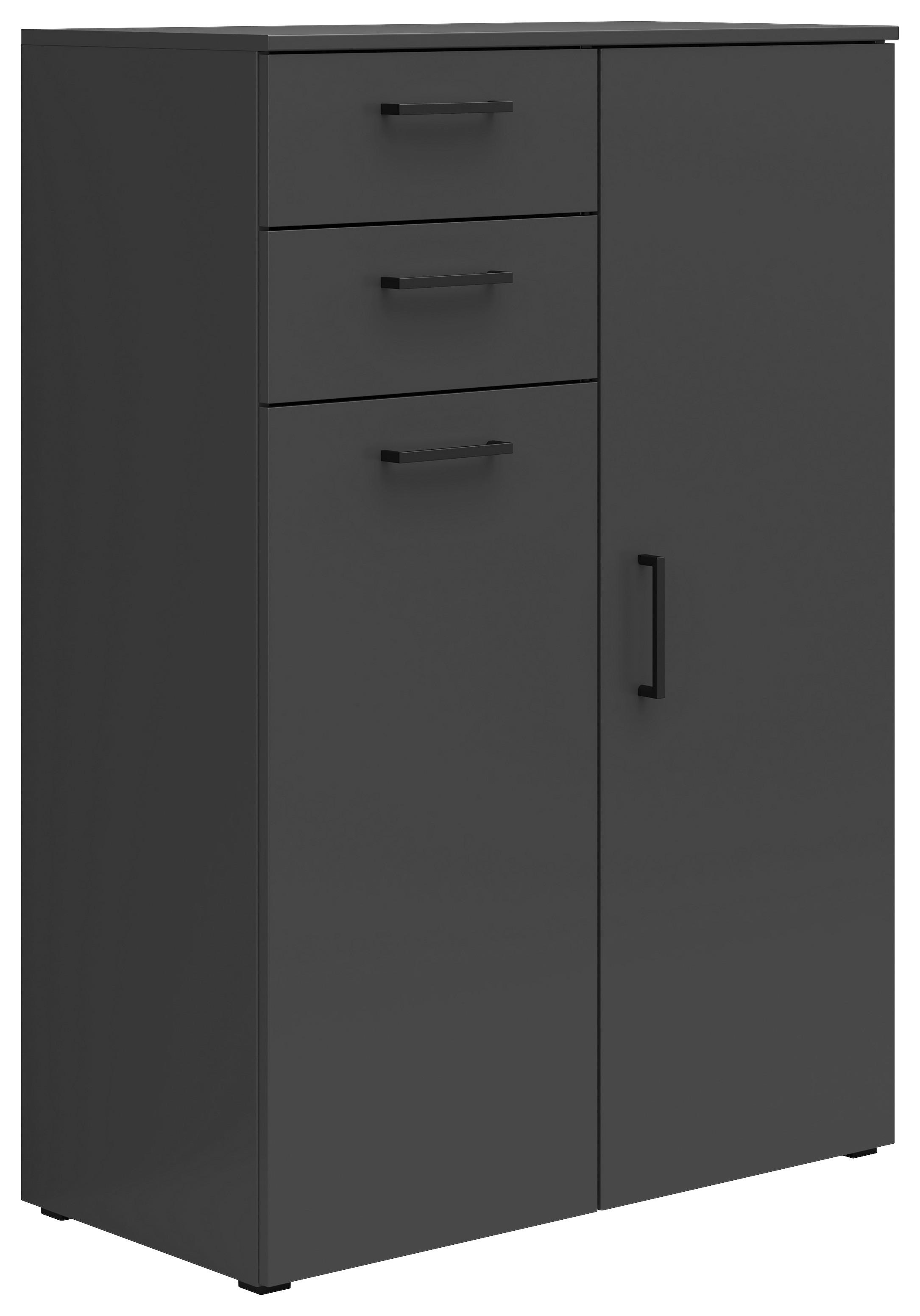 Kommode Multistauraum Graphitfarben - Anthrazit/Graphitfarben, MODERN, Holzwerkstoff/Kunststoff (80/115/40cm) - Mömax