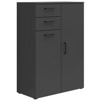 Kommode Multistauraum Graphitfarben - Anthrazit/Graphitfarben, Modern, Holzwerkstoff/Kunststoff (80/115/40cm) - Premium Living