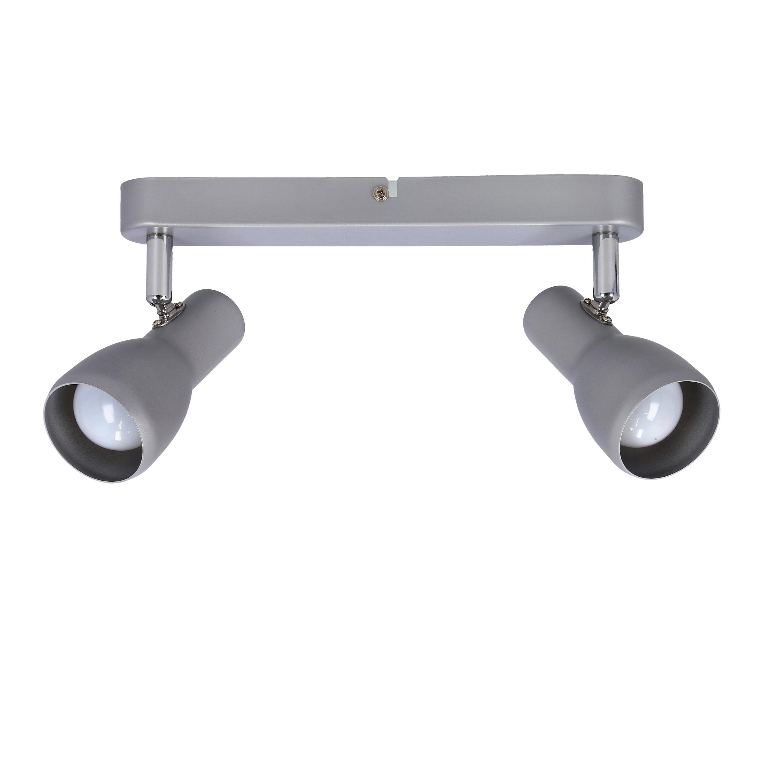 Reflektor 92-44211 Picardo - siva/srebrne boje, Trend, metal (36/6/15cm)