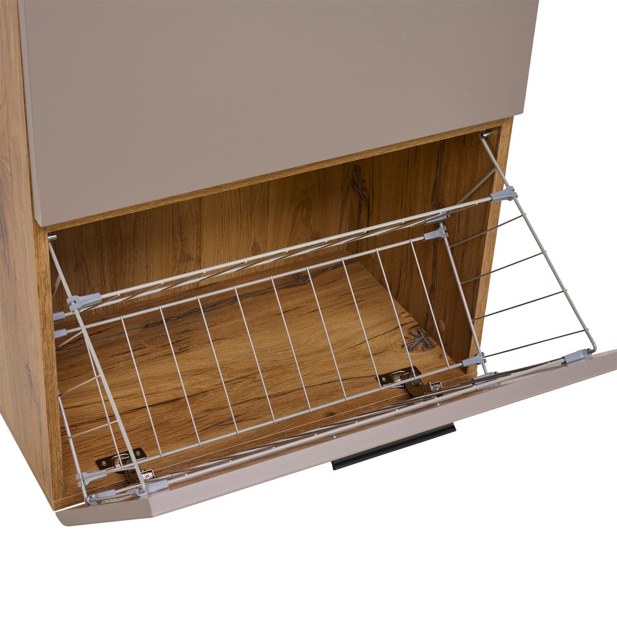 Ormarić Za Cipele Auris - siva/boje hrasta, Moderno (60/82,7/37,1cm) - Modern Living