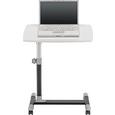 Schreibtisch Weiß/Grau - Grau, MODERN, Kunststoff/Metall (60/88/40cm) - Mömax modern living