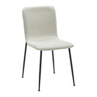 KRZESŁO NELE - beżowy/czarny, Modern, metal/drewno (43/83/56cm) - Bessagi Home