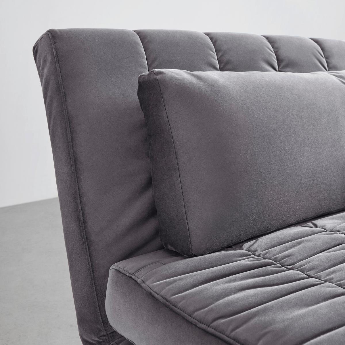 Canapea extensibilă LEVIN - gri, Modern, lemn/textil (103/94/82cm) - Bessagi Home