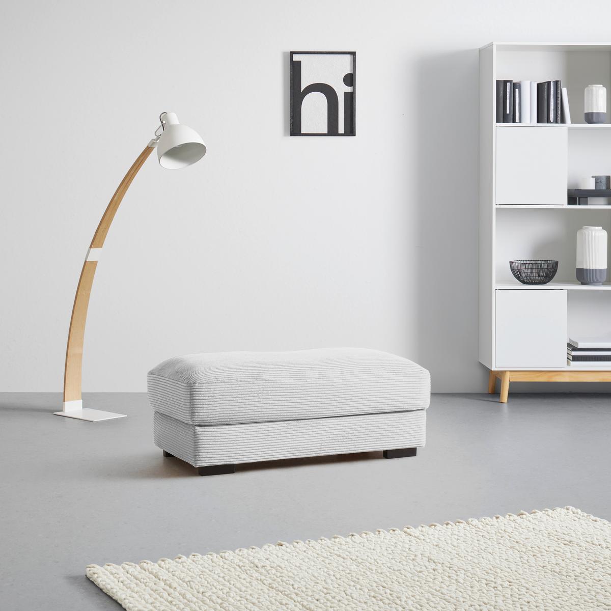 Hocker Pedro Hellgrau - Hellgrau, MODERN, Textil (60/46/110cm) - Mömax