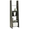 Regal in Anthrazit - Anthrazit, MODERN, Holzwerkstoff (54/186/38cm) - Mömax