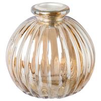 Svečnik Bloom I - zlate barve, Konvencionalno, steklo (8,2/8,4cm) - Modern Living