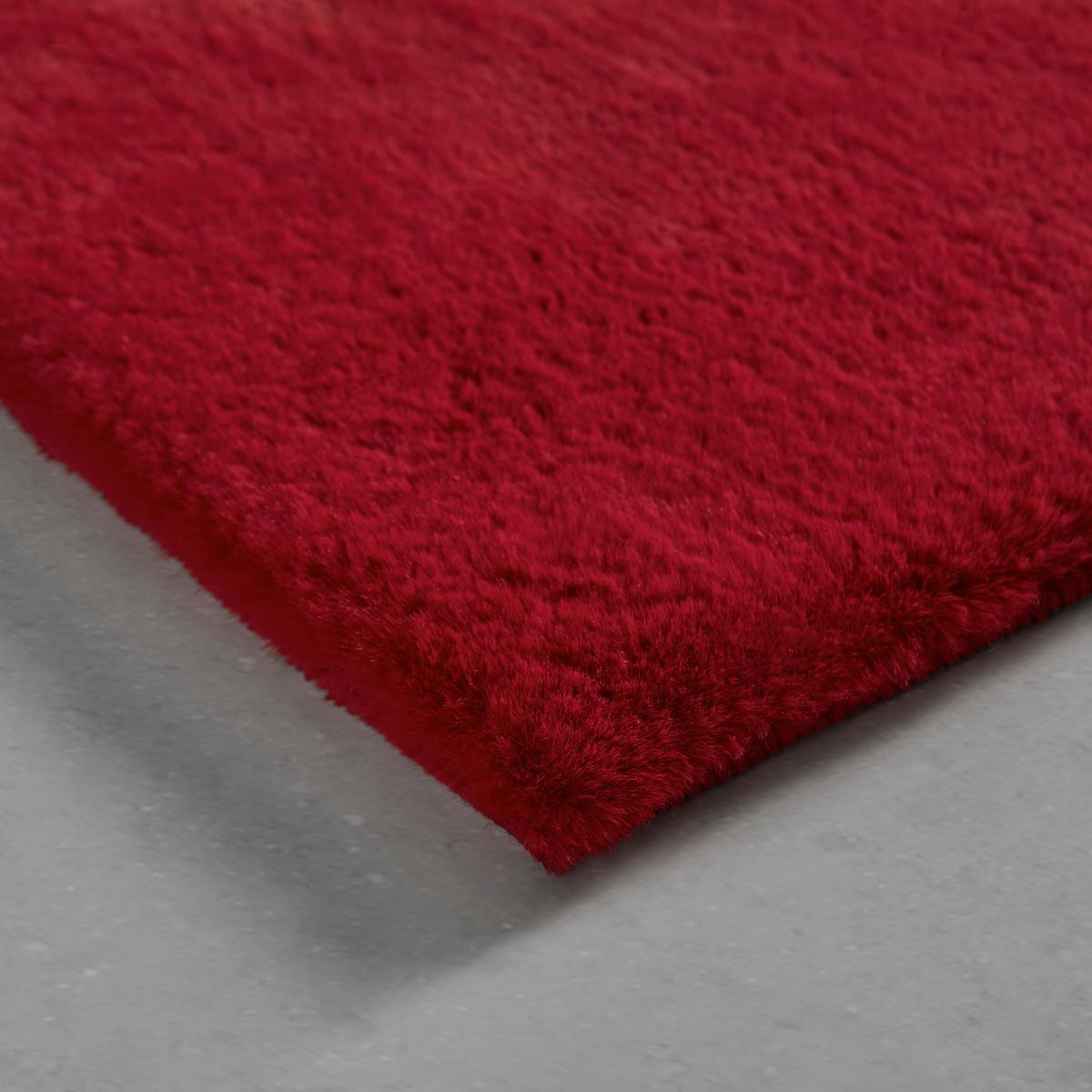 Kunstfell Caroline 4 Rot ca. 200x290cm - Rot, MODERN, Textil (200/290cm) - Mömax