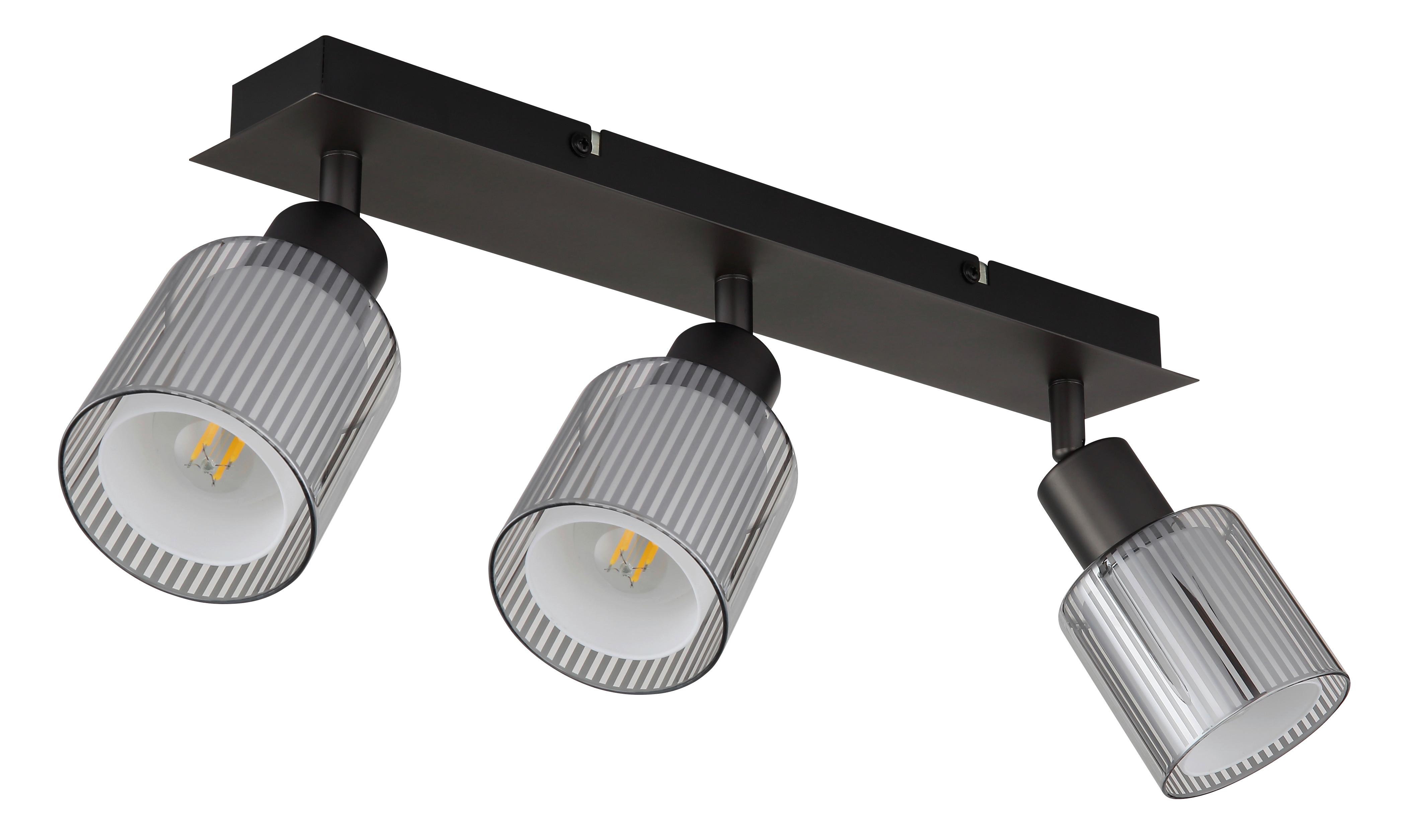 Proiector Villegas - alb/negru cromat, Basics, sticlă/metal (41/8/18,6cm) - Globo